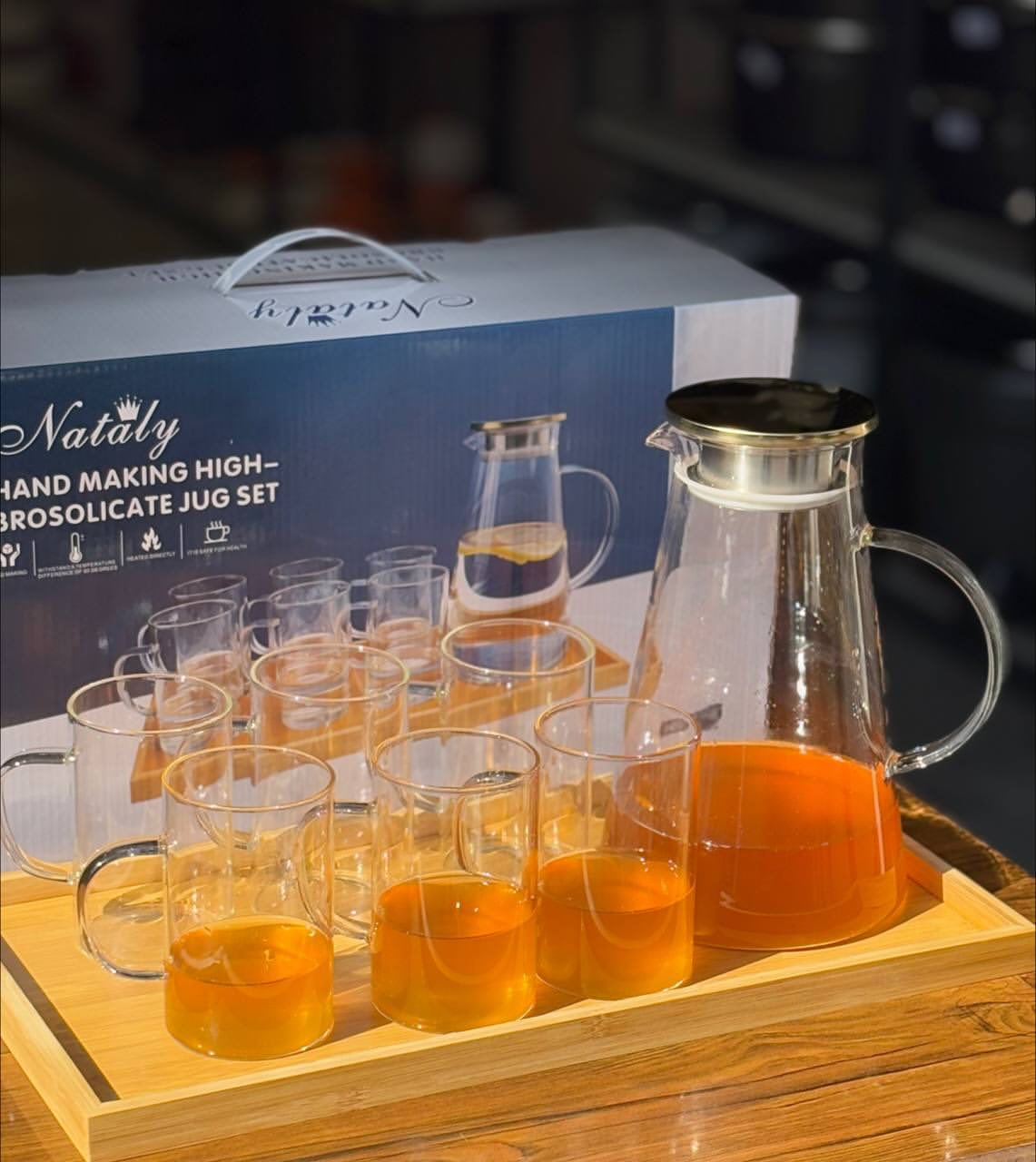 ست پارچ و لیوان و سینی