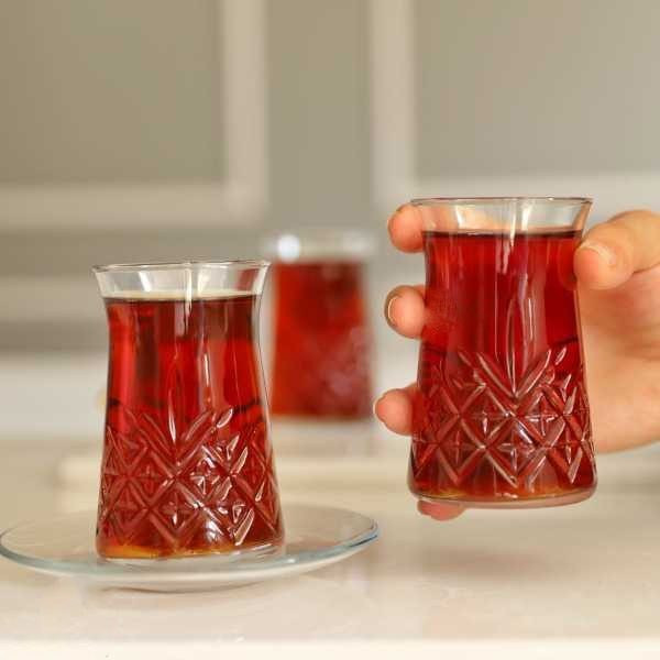 استکان نعلبکی کمرباریک تایملس پاشاباغچه