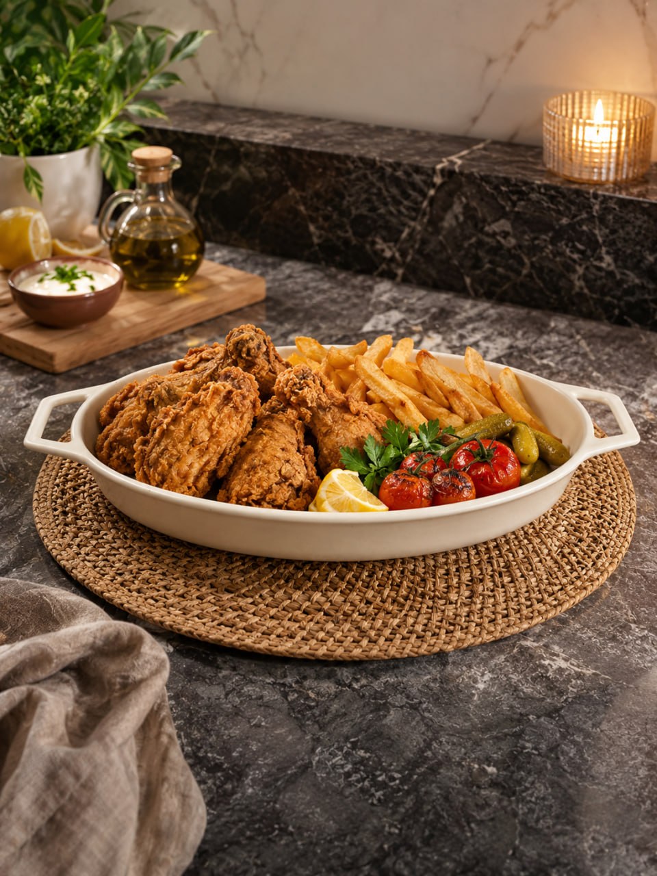 تابه گرانیتی با لعاب مات